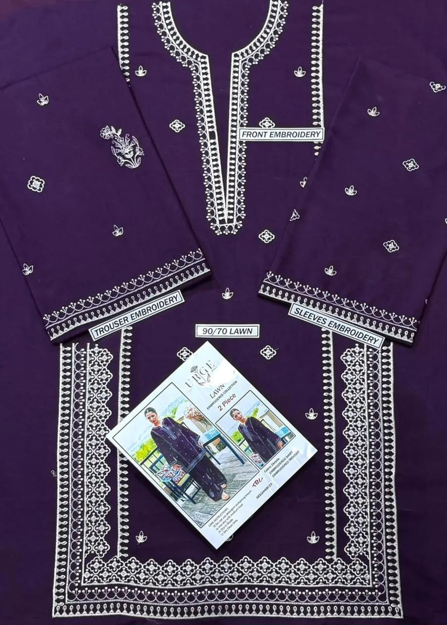 UNSTITCH SUIT DHANAK STUFF 2PC COLLECTION