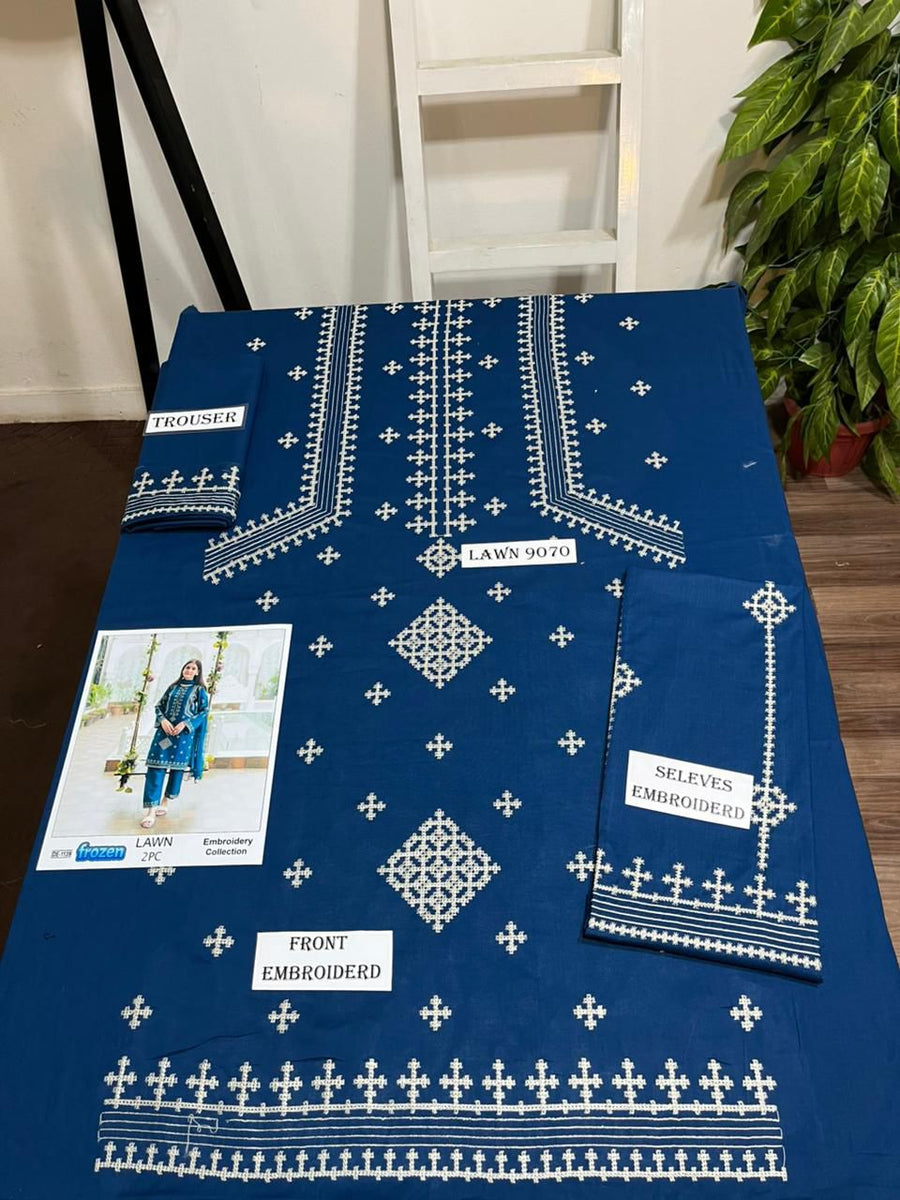 UNSTITCH SUIT DHANAK STUFF 2PC COLLECTION
