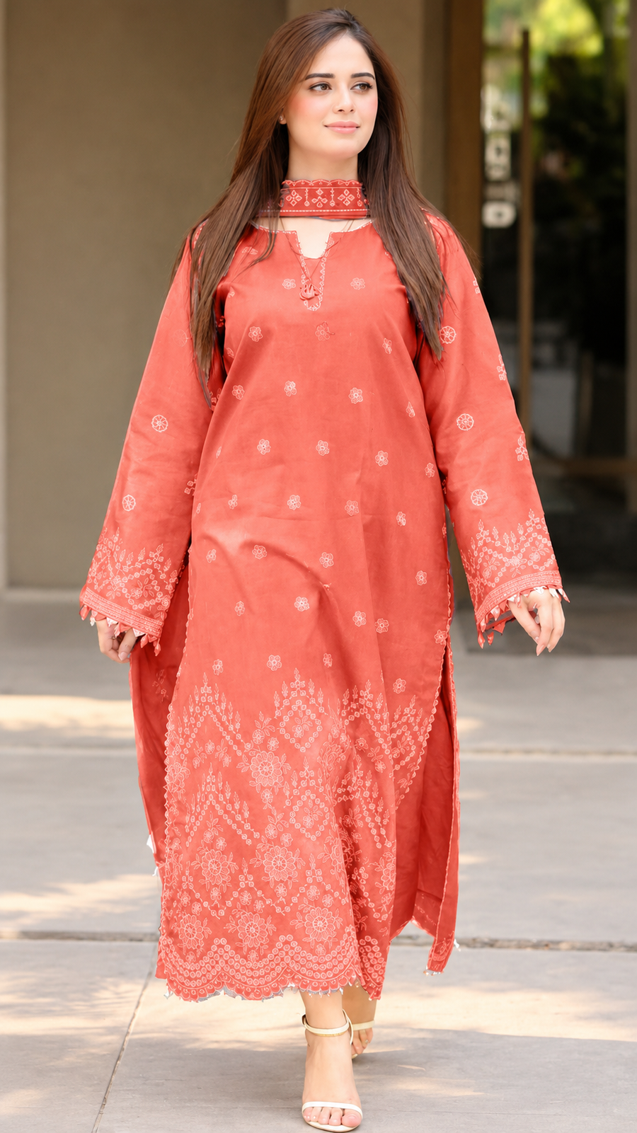 UNSTITCH SUIT DHANAK STUFF 2PC COLLECTION