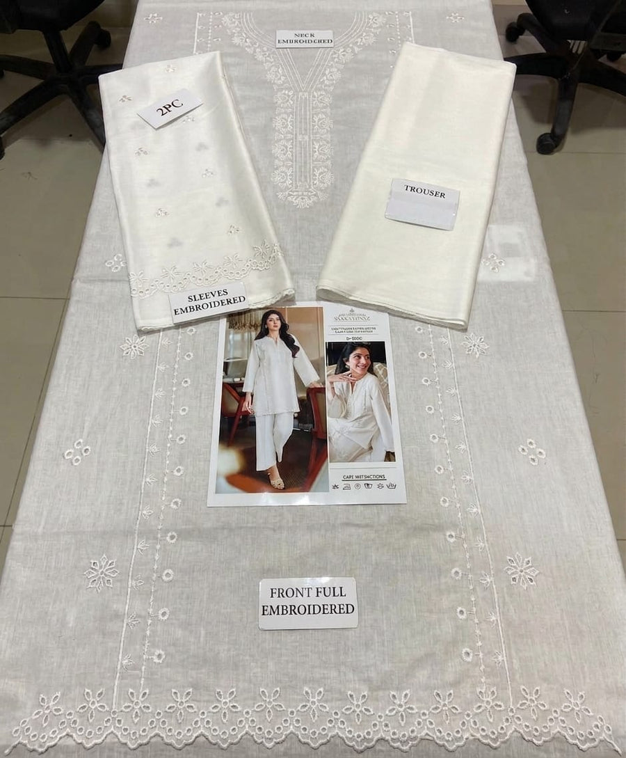 UNSTITCH SUIT DHANAK STUFF 2PC COLLECTION