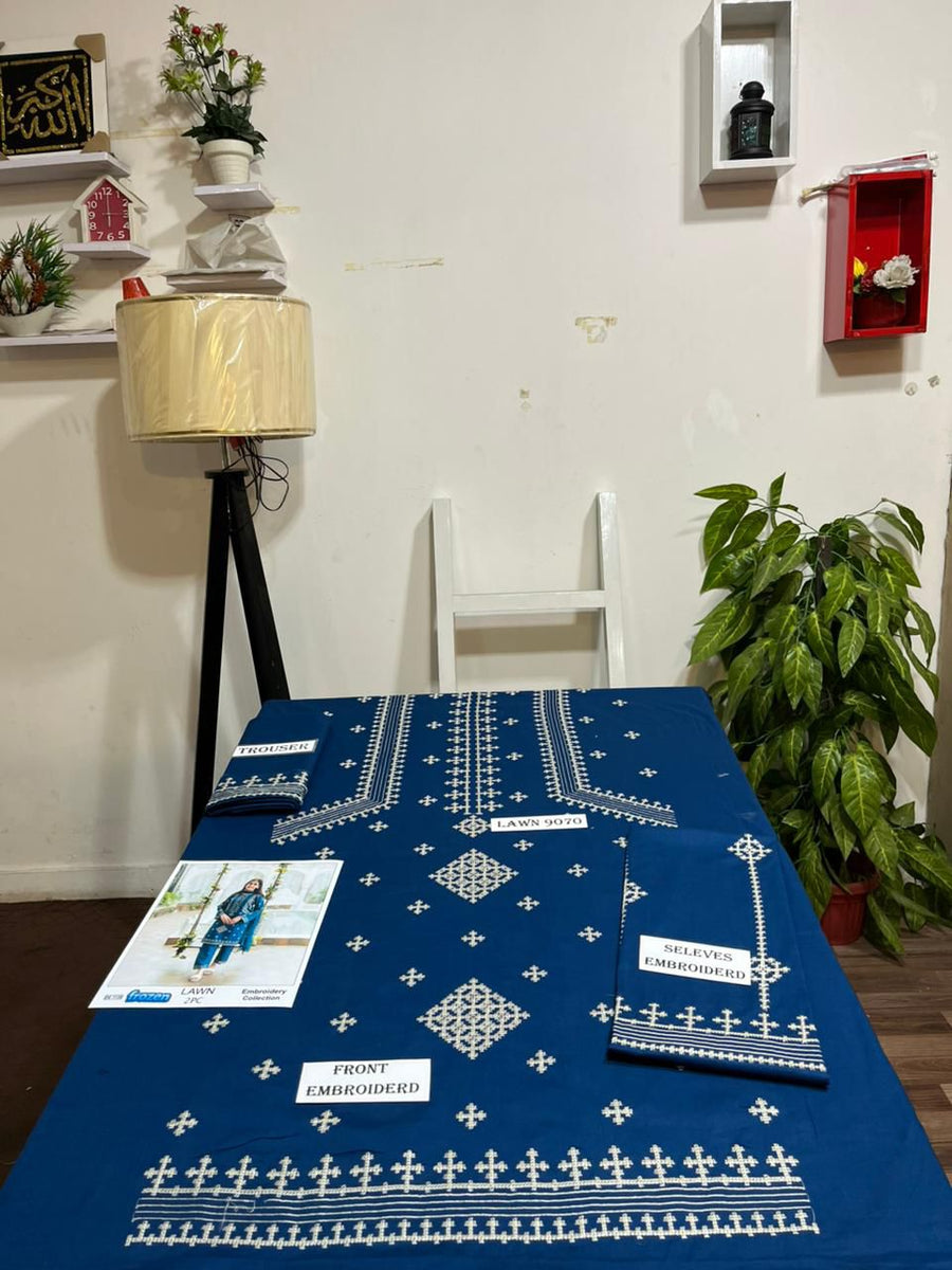 UNSTITCH SUIT DHANAK STUFF 2PC COLLECTION