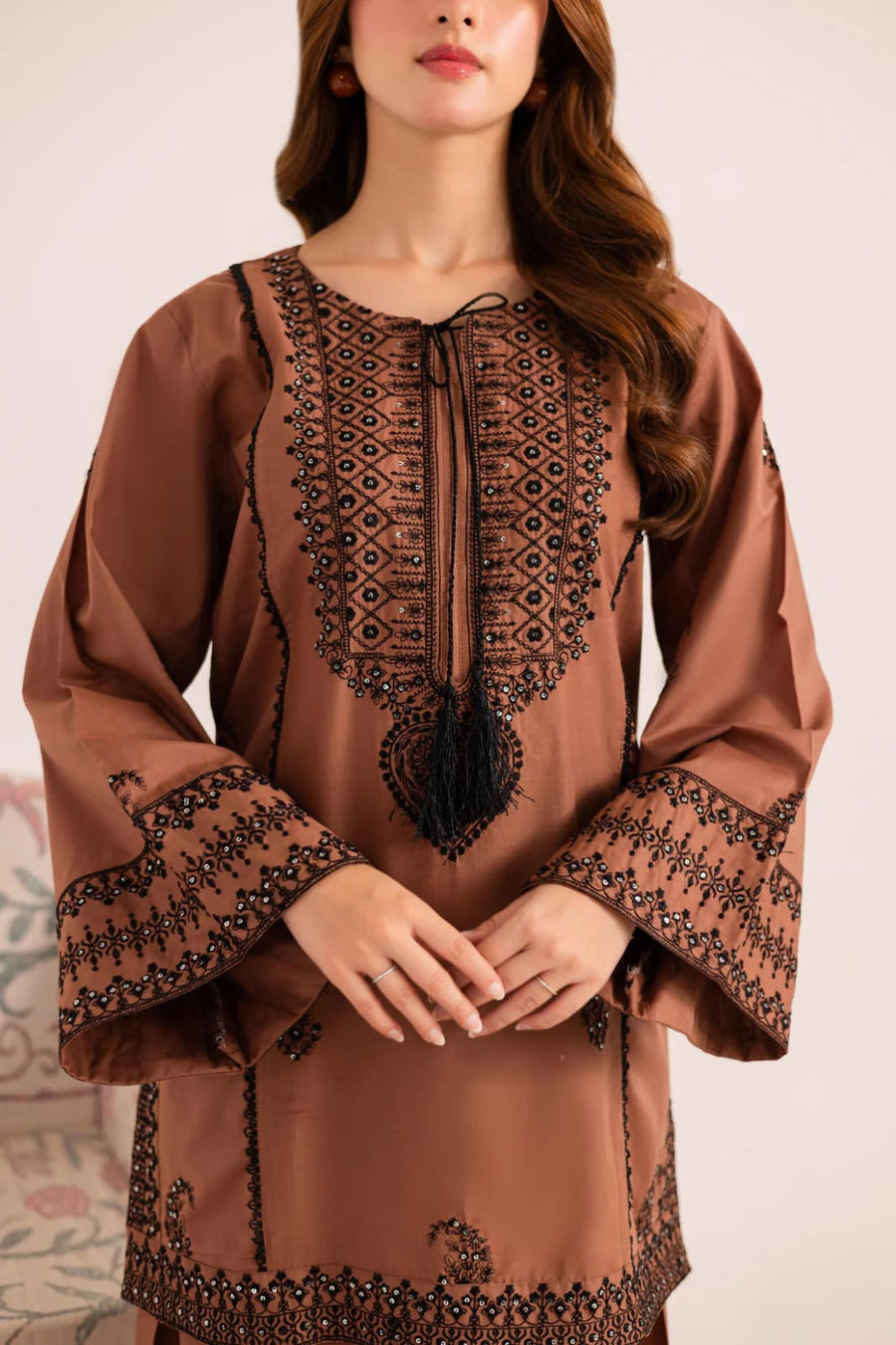 UNSTITCH SUIT DHANAK STUFF 2PC COLLECTION