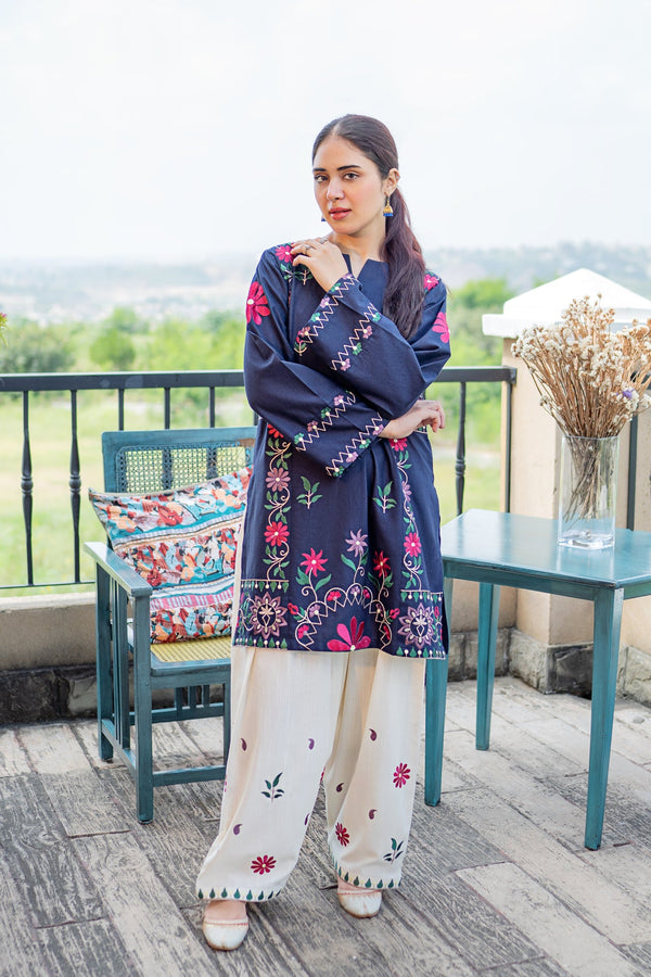 UNSTITCH SUIT DHANAK STUFF 2PC COLLECTION